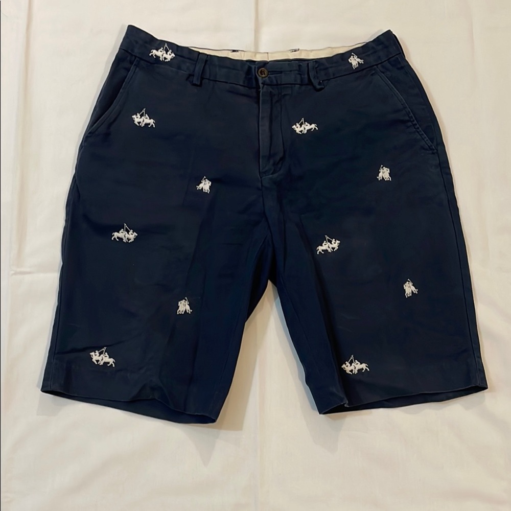 Polo by Ralph Lauren navy Flat Front Shorts